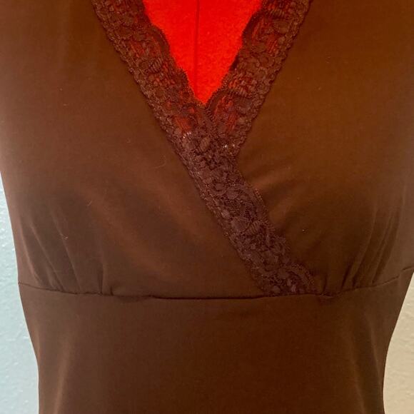 JKLA California Sleeveless Chocolate Brown Top – Size Small - Picture 3 of 5